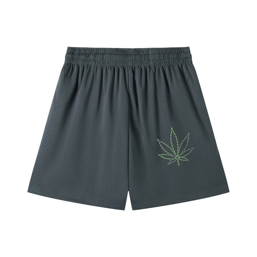 ZOOTZ Mesh Drawstring Retro Shorts