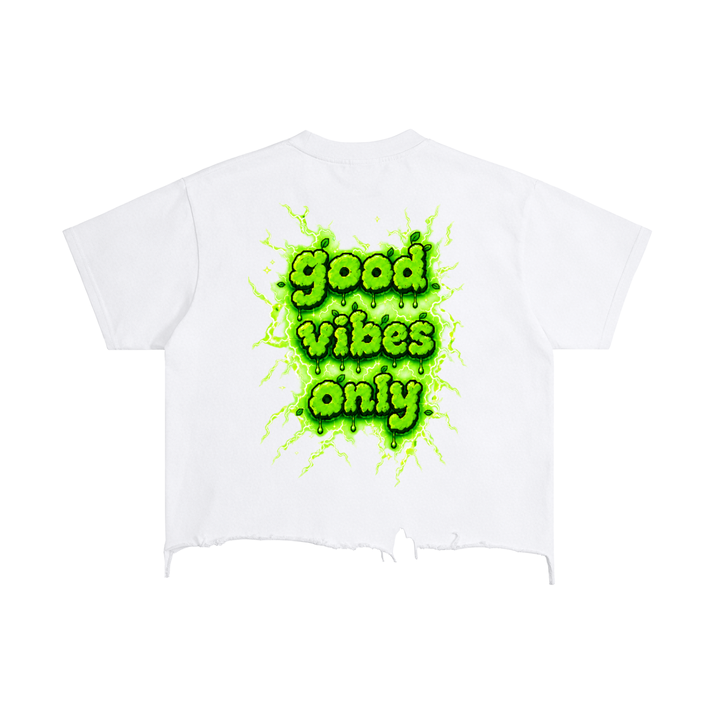 ZOOTZ Vintage Wash Boxy Distressed Hem Retro T-Shirt