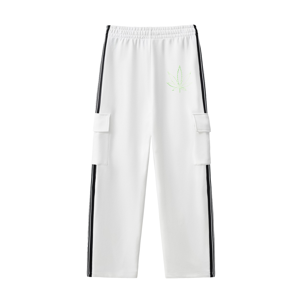 ZOOTZ Side Stripe Straight-Leg Pants
